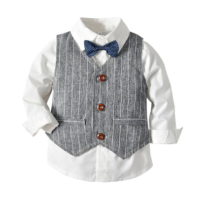 Boys Autumn Clothing Children's Suit Three-piece Set - Abuya-Kids